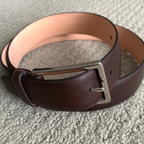 Men’s Coach Leather Belt - Picture 2 of 10